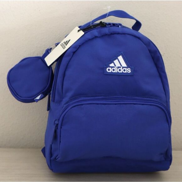Adidas IU9283 Unisex Semi Lucid Blue Must Have Mini Backpack w/Coin Pouch - Picture 1 of 15
